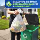 PLASTIC PRINCE 5-Gallon Compostable Trash Bags Biodegradable Trash Bags, 19.5" x 23" 0.7 Mil Can Liners 12 Rolls of 25/Roll, 300/Case