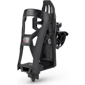 KEMIMOTO ATV Cup Holder, Upgraded Motorcycle Drink Holder Handlebar, Water Bottle Holder Mount with 0.6-1.56 Metal Clamp for Scooter Bike Boat Stroller Wheelchair Golf Push Cart Tractor (1)