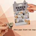 2 x DIY Paper Cats - 50 Sheets DIY Origami Paper to Fold Cute Cat Figures, Fun Craft Activity for Adults, Interesting Craft Activities for Cats Lovers (Cat)