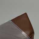 PANOD Set of 2 Faux Leather Throw Pillow Covers 20 x 20 Dark Brown,Modern Luxury Boho Decorative Pillow Covers Cushion Cases for Farmhouse Sofa Couch Livingroom Bed