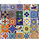 Mexican Tilt Dish Drying Mat For Kitchen Counter Absorbent Large Kitchen Fast Dry Pad Reusable Washable Protector Rack Large Mat 18 X 24