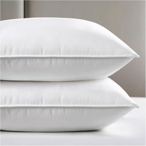 viewstar Bed Pillows Queen Size Set of 2, Hotel Collection, Down Alternative Soft Pillow for Back, Stomach or Side Sleepers, White