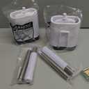 Sellemer Toilet Brush and Holder Set for Bathroom, Flexible Toilet Bowl Brush Head with Silicone Bristles, Compact Size for Storage and Organization, Ventilation Slots Base (3 Pack, Multicolor)