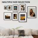 Fun Memories 12x16 Picture Frame, Display Pictures 9x12 with Mat or 12x16 Without Mat, 12 x 16 Frame for Photos, Posters & Art Prints, Gallery Photo Frames for Wall & Tabletop Display, Black, 1 Pack