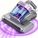 VUSIGN Mattress Vacuum Cleaner, 16Kpa Bed Vacuum Cleaner with 253.7nm UV-C Light, 140°F Heat, 40000RPM, HEPA Filter & Ultrasonic, Double-Cup Handheld Vacuums for Bed, Sofa, Couch, Crib(Corded, 500W)