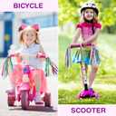 NUOBESTY 1 Pair of Kids Bike Streamers - Colorful Handlebar Tassels for Bicycles, Tricycles, Baby Carriers & Toddler Bike Accessories (10.82 inch)