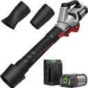 Enhulk 58V Cordless Leaf Blower, 930CFM 200MPH Brushless Power, with 5.0Ah Battery & Charger, Variable Speed & Turbo Mode for Yard, Leaves, Dust, and Snow