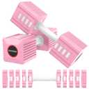 Adjustable Weight Dumbbells Set of 2, 3.4lb/5.7lb/8lb/10.3lb/12.6lb Each Hand Weight Sets for Women/Men, Adjustable Dumbbells Set for Home Gym Fitness Workout Strength Training