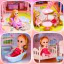 Huge Dollhouse for Girls Large Pretend Play Doll House for Kids(Lights not Included)