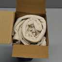 MIULEE Decorative Linen Check Euro Shams Throw Pillow Covers Neutral Farmhouse Vintage Christmas Pillow Covers 24x24 Set of 2 Boho Modern Home Decor for Sofa Couch Bedroom Cushion Natural Beige