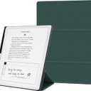 Case for 11" Kindle Scribe 2025 (3rd Gen) & Kindle Scribe Colorsoft with Pen Holder, Lightweight Leather Cover with Multi-Viewing Angles, Auto Sleep Wake (Dark Green, 11 inch)
