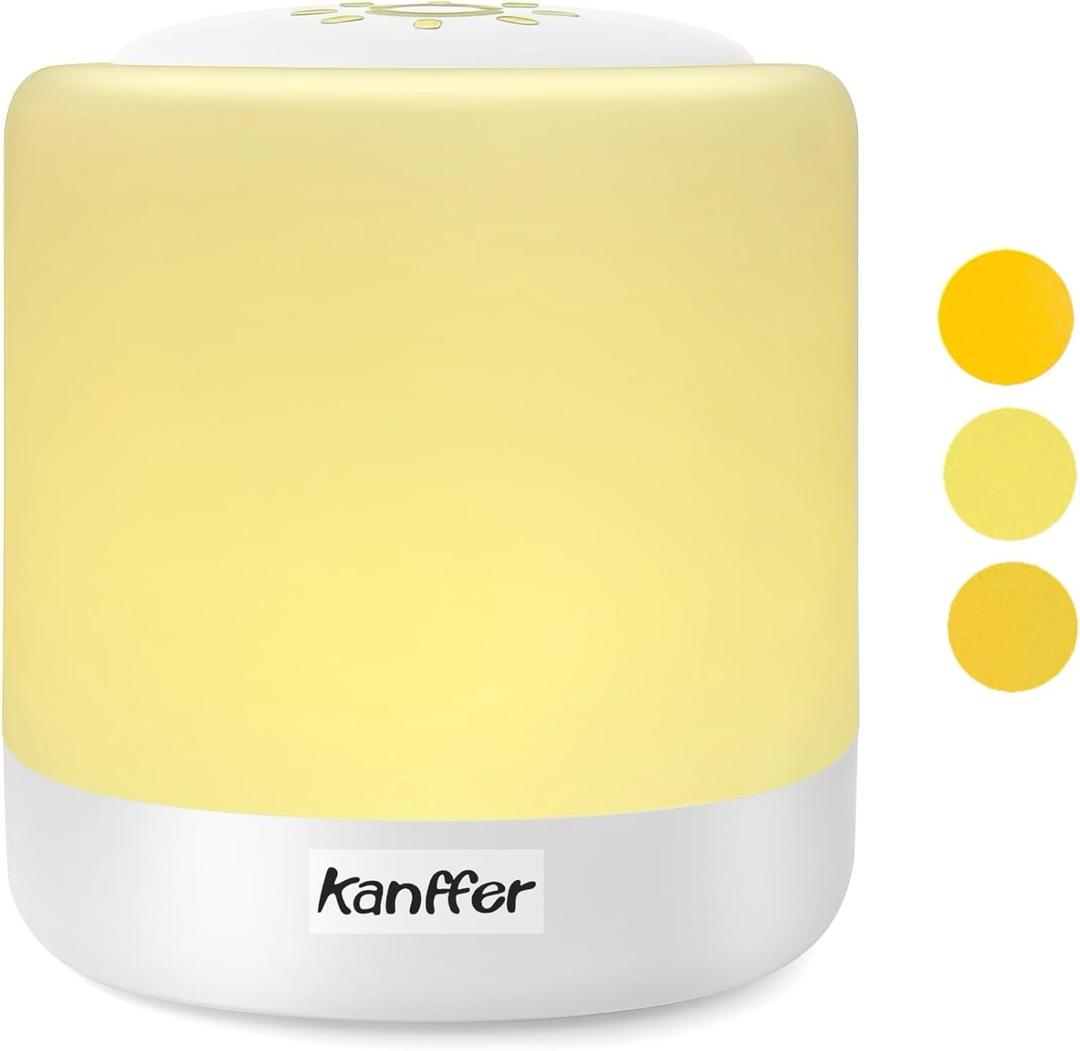 Nursery Night Light for Kids - Rechargeable Bedside Lamp with 3 Dimmable Modes, Eye-Caring LED Light, Touch Control & Sleep Aid Function | BPA-Free Portable Desk Lamp for Nursery, Bedroom, Toddlers