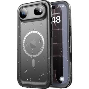 SPORTLINK for iPhone Air Case, IP68 Waterproof Military Protective Full Body Heavy Duty Shockproof 360 Sealed Dustproof with Camera Screen Protector Phone Cover for iPhone Air 6.5" M/Black