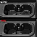 6 x 2PCS Auto Car Truck SUV Cup Holder Mat for Jeep Wrangler JL JK JLU&Gladiator JT Accessories, Silicone Cup Inserts Interior Mats(Black)