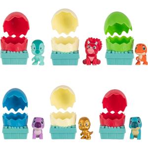 Dino Ranch 6 Bundle Pack Dino-Mite Blinds - Six 2.5 Egg Collectible Blind Dino-Mite Figures - Toys for Kids Featuring Your Favorite Pre-Westoric Ranchers