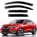 KPY Rain Guards Fit for 2017-2022 Nissan Rogue Sport, Out-Channel Window Visors Vent Wind Deflectors 4PC, Car Accessories for 17-21 Nissan Qashqai (Sport Model Only)