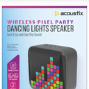 PlayersAcoustix Wireless Pixel Party Dancing Lights Speaker - Black
