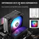 Thermalright Assassin X 120R SE V2 CPU Cooler, 46mm Heat Pipes, 1550RPM Speed 120mm RGB PWM Quiet Fan CPU Cooler with S-FDB Bearing, for AMD AM4 AM5/Intel 1700/1150/1151/1200/1851