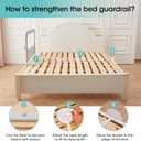 NUTIKAS Baby Bed Rail Guard for Toddlers - 47" Toddler Bed Side Rails for Twin, Full, Queen Bunk Size Bed Swing Down Bedrail Extral Tall Child Safety Side Railing Guards for Kids