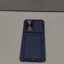 SSLOTSCASE for Samsung Galaxy S25 Ultra Case with Stand & Credit Card Holder & Sliding Camera Cover, Full-Body Drop Proof TPU Soft Silicone Edge Protective Case Cover for Galaxy S25 Ultra 6.9, Blue