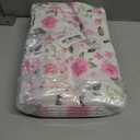 Supervitae 24 Pack Pink Floral Theme Gift Bags Medium Floral Party Favor Bags Flower Reusable Totes Non Woven Goodie Totes for Wedding Birthday Baby Shower Family Holiday Travel(9.8" x 7.9" x 3.9")