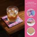12 Pack Mahjong Coasters, Funny Mah Jong Game Accessories & Gifts for Women Mom, Square Table Coasters for Game Night Party Decor, Mahjong Lovers Supplies