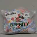 B2prity One Piece Swimsuit for Women Tummy Control Ruched Bathing Suit Push Up Tie Back Swimwear Shell Stitched (Small, Floral Print 01)