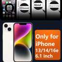 FNTCASE for iPhone 13/14 Phone Case: iPhone 16e Magnetic Translucent Matte Back Cover Metal Button Military Grade Protection Shockproof Shell Full Body Protective Slim Cell Phonecase