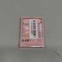 Glamnetic Press On Nails - Peach Coral | Short Round Orange, Glossy Pastel Peach Fake Nails, Reusable Spring Nails | 15 Sizes - 30 Nail Kit with Glue
