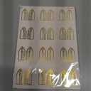 Bible Tabs Neutral Cream, Church Shape Laminated Bible Tabs Women & Men, Christian Gifts, Large Print Bible Tabs for Easy Navigation, Bible Book Index Tabs Labels, Bible Study Supplies