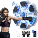 Music Boxing Machine with Gloves for Adults Boxing Machine Wall Mounted Music, Smart Bluetooth Boxing Equipment for Home and Gym, Training Machine with Electronic Wall Mounted