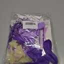 Purple Happy Birthday Decorations Kit, Purple Confetti Balloons Birthday Party Supplies for Women Girls Boys, Happy Birthday Banner, Hanging Star Cutouts, Fringe Curtains, Cupcake Toppers, Crown