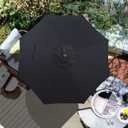 Blissun 9ft Patio Umbrella Replacement Canopy, Market Umbrella Top, Outdoor Table Umbrella Canopy for 8 Ribs, Canopy Only