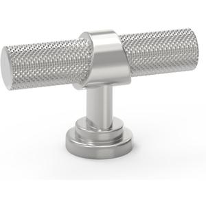 10 Pack Cabinet knurled Knobs Brushed Satin Nickel Kitchen Cabinet Knobs Aluminum and Zinc Alloy Drawer Pulls Solid Cabinet Hardware (1.38'' Diameter(35mm)