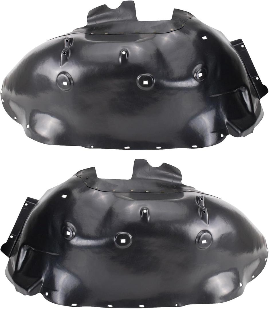 TRQ Front Inner Fender Liner Set Compatible with 2011-2014 Chevrolet Silverado 2500 HD GM1248232 GM1249232