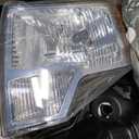 Fullux Headlights for 2009-2014 Ford F150 Pickup F-150 2010 2011 2012 2013 Amber Reflector Chrome Housing