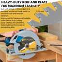 TonGass (2-Pack) 10", 80 Tooth Table Saw Blade Compatible with DeWalt Tables Saws (Part Number DWA11080), Hi-Density Ultra Sharp Steel Professional Woodworking Table Saw Blade with 5/8 Inch Arbor