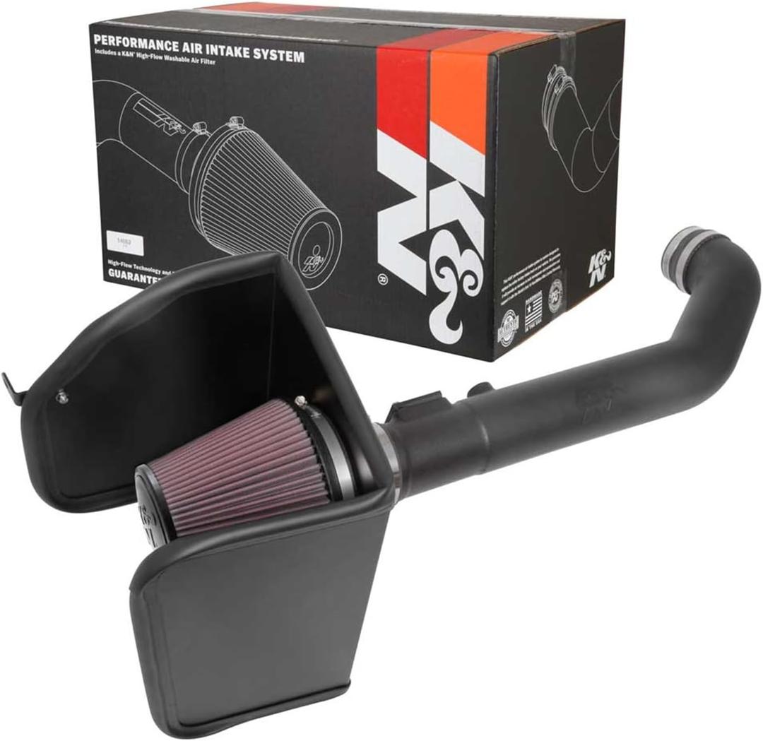 K&N Cold Air Intake System: High-Flow Air Filter, Increase Performance & Towing: Compatible with2017-2022 Chervolet/GMC: Colorado, Canyon, 63-3104