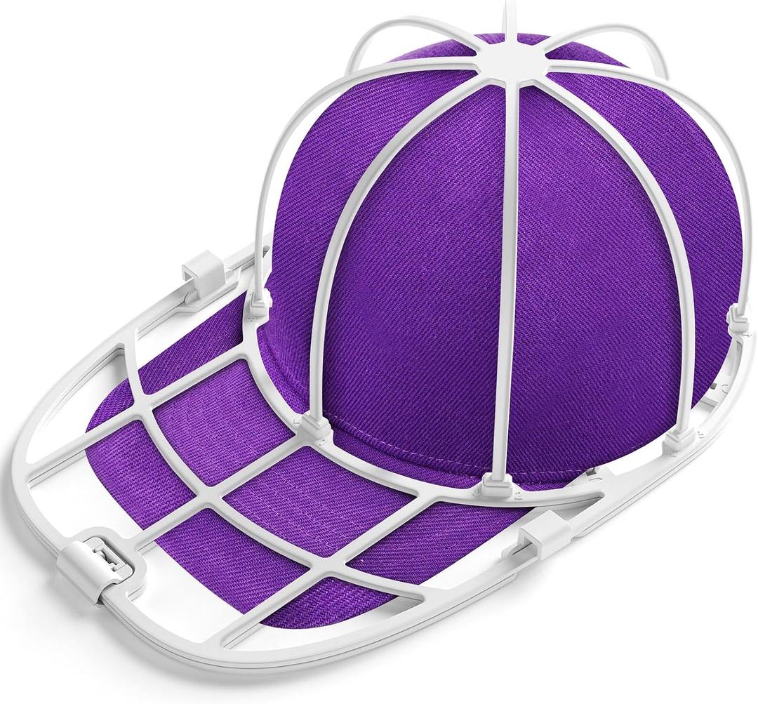 Hat Washer for Washing Machine Hat Washer Cage Hat Cleaner for Baseball Caps Fit for Adult and Kid's Baseball Caps (White)