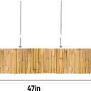 Bamboo 2 Pack Short Fence Outdoor Landscape Edging Flexible Decorative Border 7.8'' H x 47'' L
