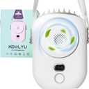 Portable Personal Fan | 3 Speeds, Built-in Flashlight, Wearable as Neck Fan, Waist Fan, Ideal for Travel, Work, Home, or Outdoors  USB Rechargeable