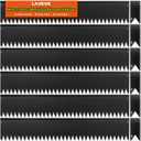LAVEVE Landscape Edging Galvanized Steel Black, Hammer-in Metal Garden Edging Border with Clips, Suitable for Garden Fence, Paver Edging, Lawn and Yard (40"L x 5"H x 6 Pack)