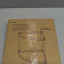 Yieach Clear Acrylic Bathroom Corner Shelf, 2 Tier Bathroom Counter Organizers and Storage Tray for Makeup,Perfume,Skincare Organizer Shelf & Vanity Storage for Bedroom and Spice Racks for Kitchen