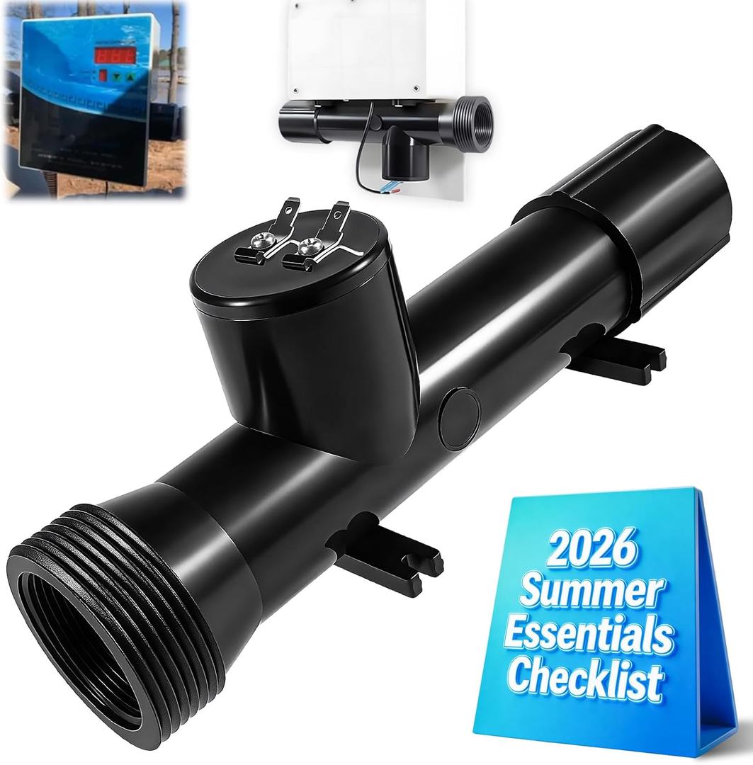 Upgraded Solar Pool Ionizer for Above Ground 4CH4002-R System Lonizer Copper Solor Powered Supplies Cleaner Main Access Power Swimming Chamber Replacement Ionization Controller Treatment