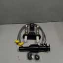 Bathroom Sink Faucets 2/3 Hole,Brushed Nickel Dual Handles 4 inch Plastic Plating Over Bathroom Faucet with Pop-up Drain and 2 Supply Hoses for Apartment Rvs Sink Vanity