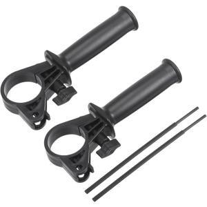 uxcell Plastic Adjustable Side Front Auxiliary Hammer Handle for 13A Impact Drill, 41-42mm Clamping Range with Scale Depth Ruler 2 Pcs