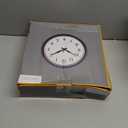 Bernhard Products Retro Wall Clock 12 Inch Navy Blue Kitchen 50's Vintage Design Round Silent Non-Ticking Quartz Battery Operated Clocks for Home Office School Classroom Kids Bedroom Living Room