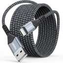 Cell Candy - Braided Charge & Charge Sync Cable - Micro-USB - 10 Foot - Silver
