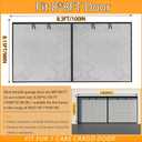 Garage Screen Doors for 1 car garage-8x8FT Fiberglass 1450g/3.2lb Durable | Heavy Duty Magnetic Garage Door Screen Retractable Hands Free with 4 Roll Up Straps for Patio Workshop Home Gym Sun Room