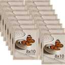 Memory Island 8x10 Photo Frames for Wall and Tabletop Display, 8 by 10 Walnut Wood Grain Picture Frames with HD Plexiglass, Set of 15